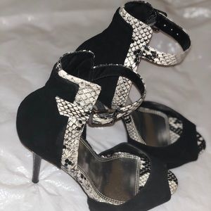 Snake Print Heels